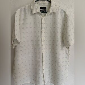 NWT Banana Republic Men’s 100% Linen Short Sleeve‎ Button Up Shirt